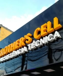 Fachada com Logo em Aço Galvanizado